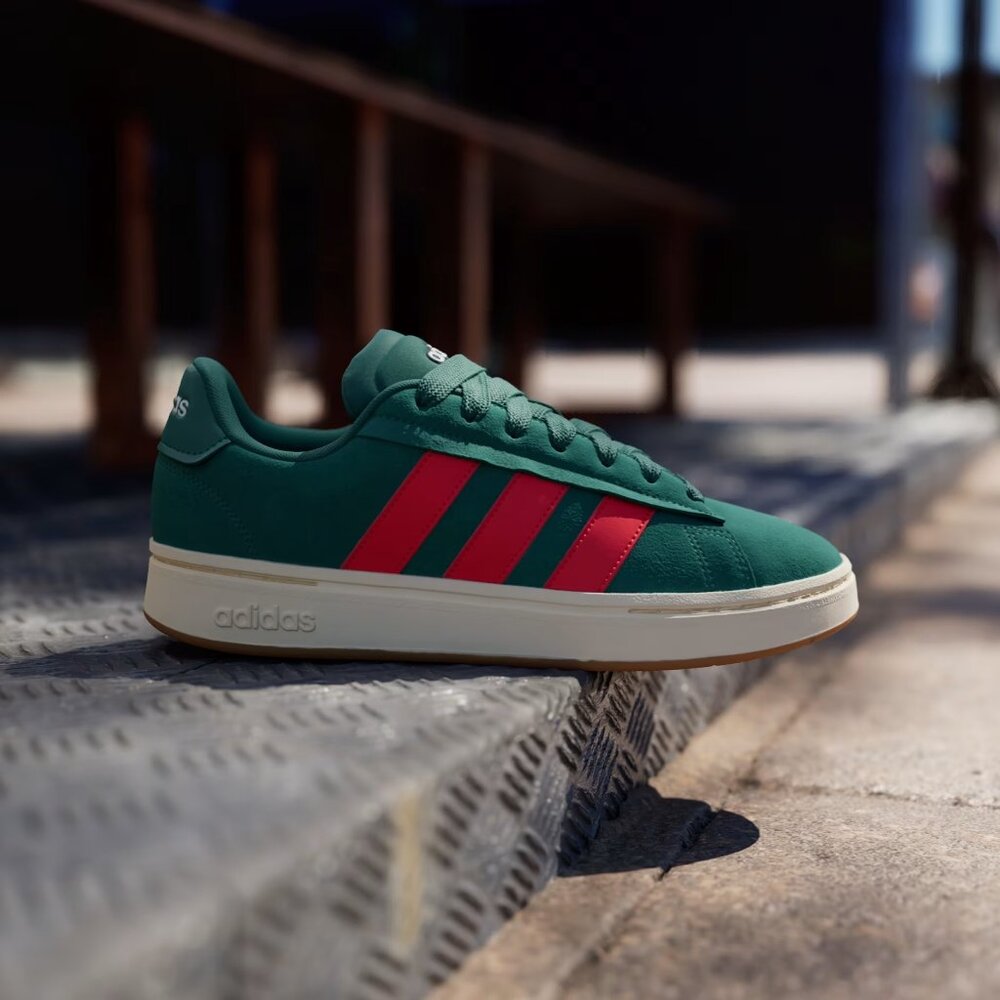 adidas Grand Court Alpha 00s Lifestyle Sportwear Retro Suede Foam Trainer JI1713 - Picture 2 of 11